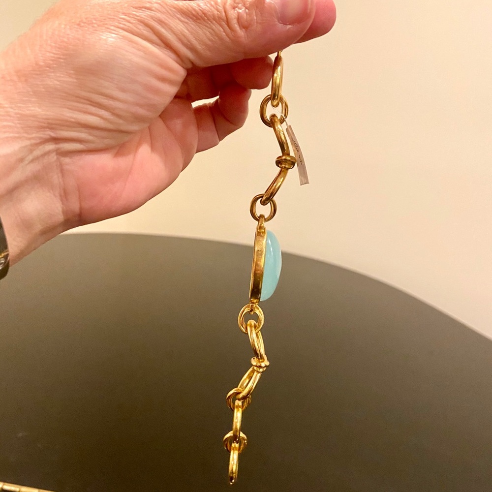 NWT luxury bohemian minimalist Authentic rare Julie Vos Chalcedony bracelet - Picture 13 of 14
